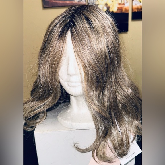 Raquel Welch 14" Wavy Top Billing Top-of-The-Head Hairpiece RL12/22SS Cappuccino - Picture 6 of 16